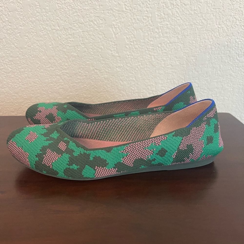 Rothy’s The Flat Botanicamo green camo